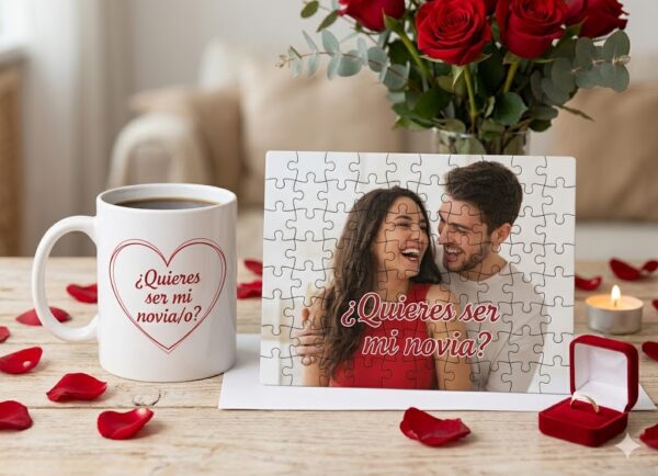 Paquete regalo especial taza y rompecabezas
