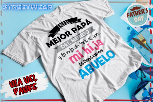 Playera Sublimable Personalizable Dia del Padre